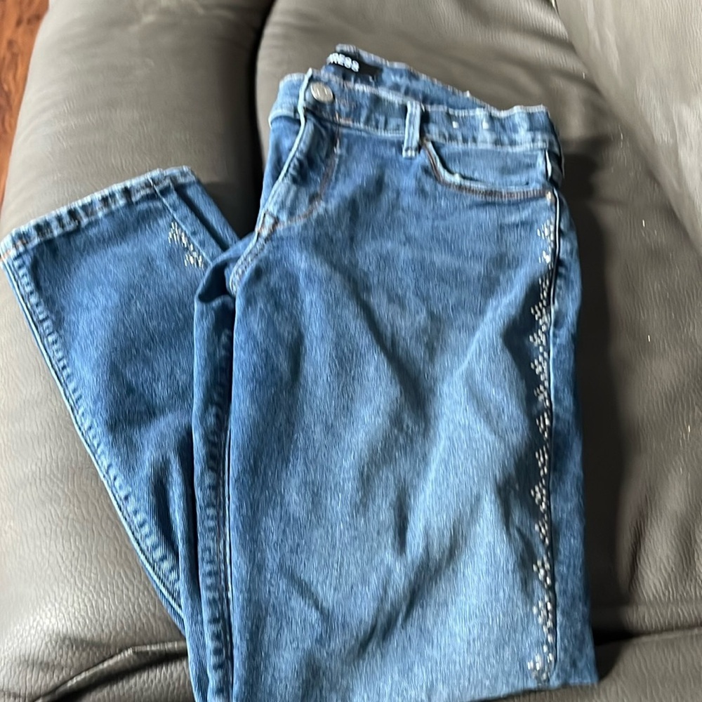 Express mid rise leggings with gems